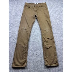 Levis Womens 511 Slim Fit Skinny Jeans Beige Stretch Mid Rise Pockets 20 Reg